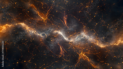 Celestial Veins: An Abstract Cosmic Network