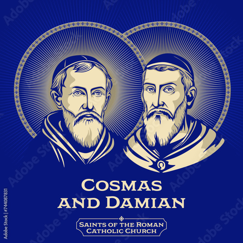 Saints of the Catholic Church. Cosmas and Damian (3rd century) were two Arab physicians and early Christian martyrs.