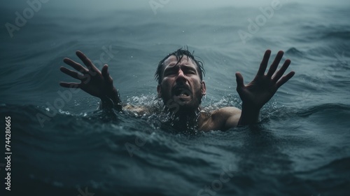 Man is drowning