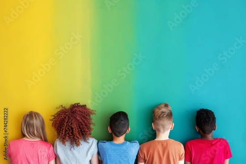 LGBTQ Pride multiple. Rainbow lightheartedness colorful biromantic diversity Flag. Gradient motley colored decision freedom LGBT rights parade festival freedom pride community equality