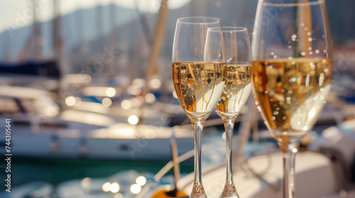 Background Attending a yacht club event with the sound of clinking gles and laughter filling the air and the sight of elegant sailboats in the marina.
