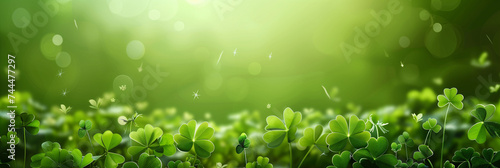 Clover background banner for Saint Patrick's Day