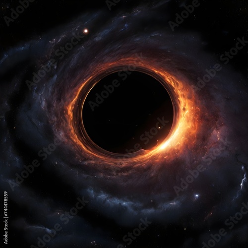 A black hole in the galaxy phenomenal power and gravity in the universe concept