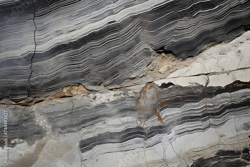 Raw, Untamed Beauty of Gneiss Rock: A Metamorphic Miracle Carved by Earth's Geological Process
