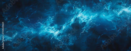 lightning light blue and static in the style of energ