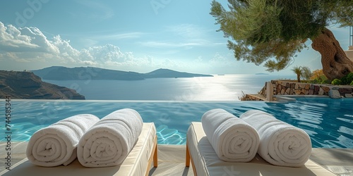 Majestic ocean view at a luxurious resort, perfect for a romantic honeymoon.
