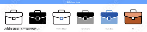 Briefcase Icon Set