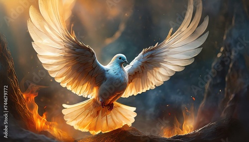 Dove of Peace. Pentecost Sunday