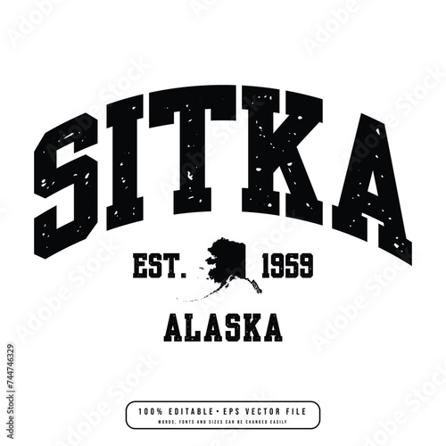 Sitka text effect vector. Editable college t-shirt design printable text effect vector