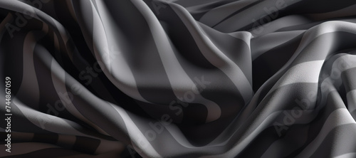 grayscale fabric waves, cloth 1