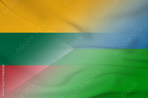 Lithuania and Djibouti state flag international negotiation DJI LTU