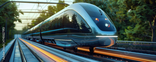 High speed magnetic levitation maglev trains