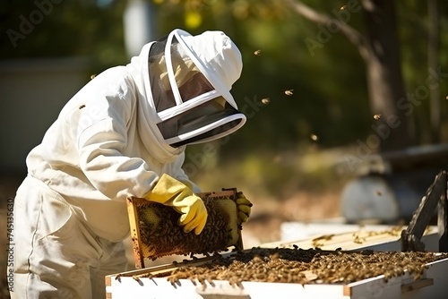 Bee, bees backdrops, sweet nectar honey, beekeeping background. 