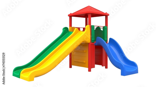 playground slide on a transparent background