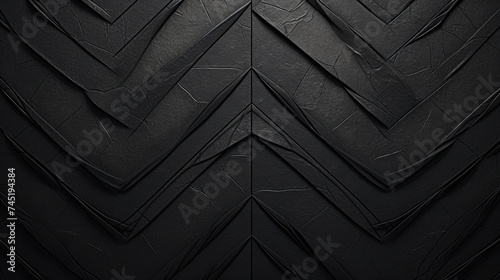 Detailed close up of black paper. Suitable for backgrounds or textures