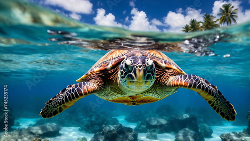 Podwodna podróż - spotkanie z żółwiem morskim