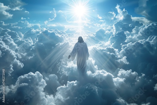 Jesus ascending into heaven