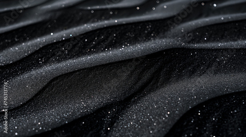 Black lava sand background texture surface