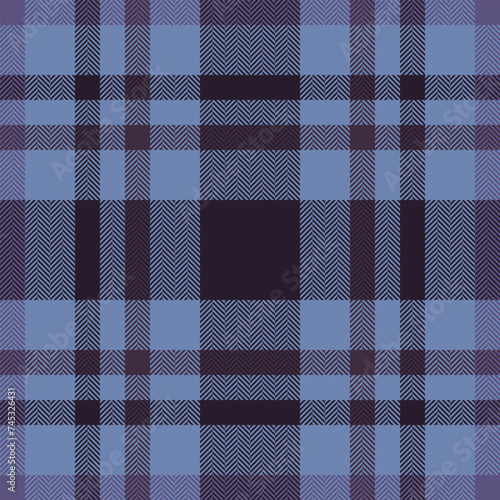 Plaid pattern seamless of check tartan vector with a textile background texture fabric.