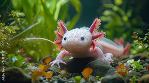 The axolotl is a paedomorphic salamander, Algae ифслпкщгтв