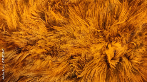 Red animal fur texture background