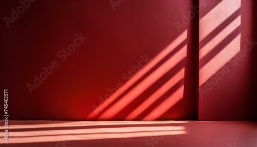 Arrière-plan abstrait rouge studio pour la présentation du produit