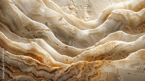 Arrière-plan minéral avec des strates rocheuses claires, nacre ou sable aggloméré