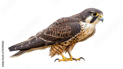 isolated falcon on a white background