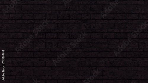 Brick stone dark brown for interior wallpaper background or cover