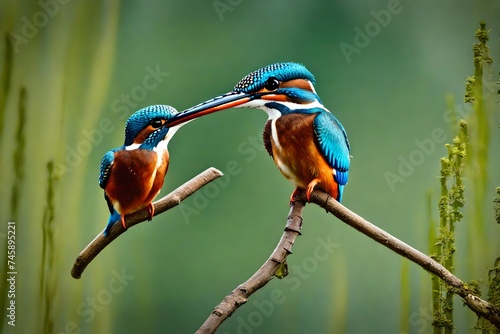 Wild Kingfisherbird, animal, nature, wildlife, kingfisher, green, 
