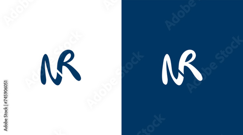 NR Letter Logo Design, NR icon Brand identity Design Monogram Minimalist Logo