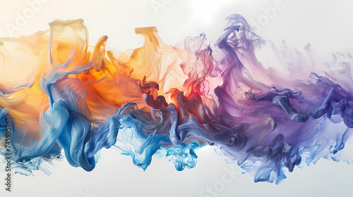 Vivid Colors Swirl in Abstract Artistic Display. Abstract Background