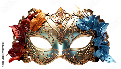 Venetian opera carnival masquerade mask cut out