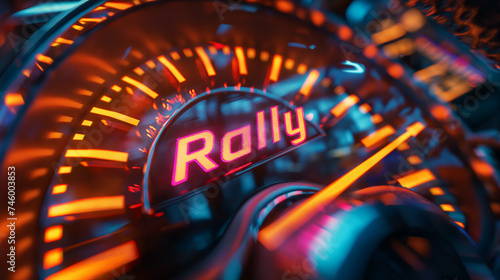 Dynamic Rally Speedometer Concept in High Gear