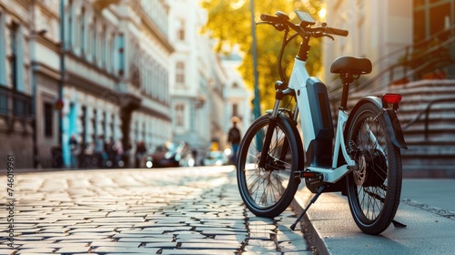Electric bike, sustainable life in the city, low cost transportation