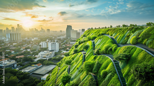 Metropolis Embracing Sustainability: Pioneering Green Engineering Solutions