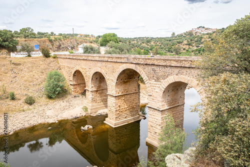 Roman bridge (over Erges river) of Segura, municipality of Idanha-a-Nova, province of Beira Baixa, Castelo Branco, Portugal - Spain