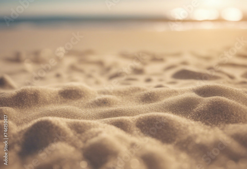 Background of light beach sand with space for text