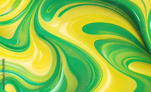Una fusión de verde esmeralda y amarillo dorado crea un fondo abstracto visualmente impresionante y claro, sólido, de diferentes colores brillantes