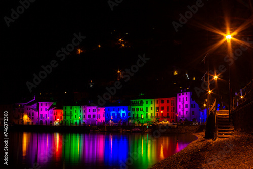 Christmas lights in Domaso - Lake Como