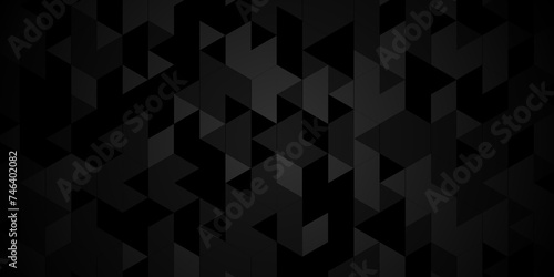  Abstract geometric background vector seamless technology gray and white background. Minimal geometric pattern gray Polygon Mosaic triangle Background, business and corporate background.
