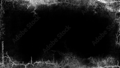 Old vintage film frame overlays texture. Overlays screen border. Textured of scratches, chips, dirt on old aged surface .