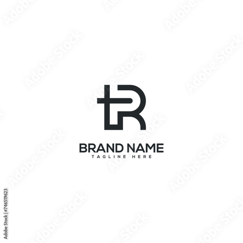 Modern letter TR RT logo design vector template. Initials monogram icon.