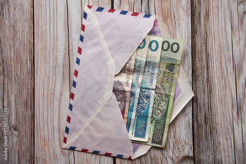 polskie banknoty w kopercie 