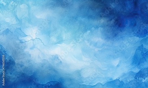 A Tranquil Sky: A Serene, Dreamlike Painting of a Blue Sky with White Clouds