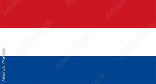 vector illustration of the flag of the Netherlands
