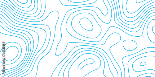 Abstract background with topographic contours map with blue color geographic line map .white wave paper curved reliefs abstract background .vector illustration of topographic line contour map design .