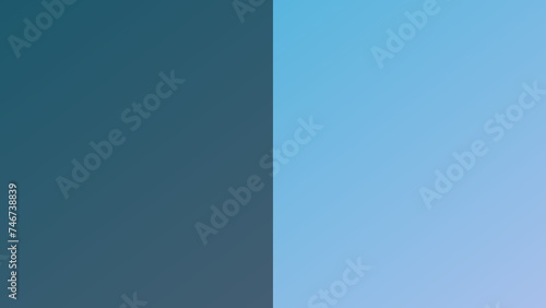 An illustration of a light blue gradient with one-half darkened.