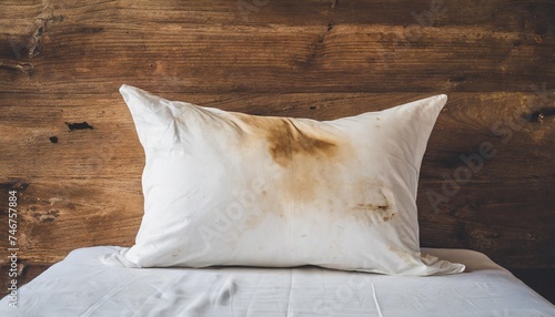dirty white pillow
