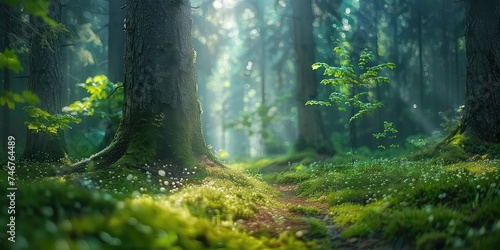 Mystical Forest Wonderland ðŸŒ²âœ¨ - Nature's Beauty in Focus - Magical Essence - Soft Illumination - Enchanting 